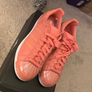 NEW Adidas coral superstar metal toe W woman 8.5